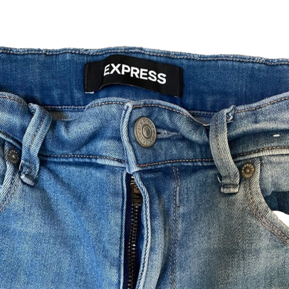 Express Distressed Stretch Skinny Jeans - Picture 2 of 8